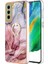 Samsung Galaxy S21 Fe 5g Için Kılıf 360 &deg; Dönebilir Halka Tampon Mermer Tpu (Yurt Dışından) 1