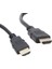 Plastik Düz Siyah 50 cm Poşetli HDMI Kablo (2818) 1