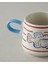 Jolly Fish Stoneware Kupa Mavi-Kırmızı 3