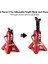 2 Adet Metal 3 Ton Simüle Kriko Yüksekliği Ayarlanabilir Tamir Braketi Sahne Aracı 1/10 Trx4 D90 CC01 Rc Tırmanma Araba Kırmızı (Oyuncak Modeli) (Yurt Dışından) 3
