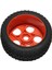 4 Adet/takım Rc Off-Road Araba Buggy Kauçuk Kamyon Lastikleri Lastik Jant Jant Hex Adaptörü 17 mm 811 8sc 94885 84-801 Kırmızı (Yurt Dışından) 3