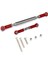 Metal Ayarlanabilir Direksiyon Bağlantı Servo Bağlantı Çekme Çubuğu Gerdirme Mn D90 D99 Mn-90 Fj-45 1/12 Rc Araba Paletli, Kırmızı (Yurt Dışından) 1