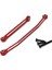 Fms FCX24 Metal Direksiyon Çubukları Direksiyon Bağlantı Kravat Bağlantıları 1/24 Rc Paletli Araba Yükseltme Parçaları Aksesuarları, Kırmızı (Yurt Dışından) 1