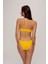 Crush Üçgen Sırttan Çapraz Askılı Bikini Takımı Sarı 2