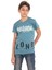 Turkuaz Long Baskılı Bisiklet Yaka 13-16 Yaş Tişört 2012-6 1