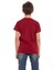 Bordo Long Baskılı Bisiklet Yaka 13-16 Yaş Tişört 2012-5 2