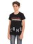 Siyah Long Baskılı Bisiklet Yaka 13-16 Yaş Tişört 2012-3 1