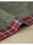 Cozy Plaid Pamuklu Ekose Detaylı Yüz Havlusu Yeşil 2