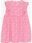Kız Çocuk Elbise Renkli Çiçek Desenli Fiyonklu 1.5-5 Yaş, Pembe 2