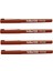220N Super Fine Writing Pen Brown 4 Adet 1