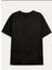 Kadın V Yaka Salaş Çiçek Baskılı Oversize Boyfriend T-Shirt 2