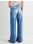Geniş Paça Kot Pantolon Standart Bel Cepli - Bianca Wide Leg Jeans 4