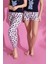 Dreamy 3 Parça Desenli Ip Askılı Şortlu Pantolonlu Viskon Pijama Takımı 3