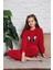 Civciv Desenli Anne Kız Çocuk Kombin Peluş Pijama Takımı (Anne Kız Ayrı Satılır.) 1