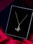 Alâ Silver Jewellery Kelebek Beyaz Taşlı Tasarım 925 Ayar Gümüş Kolye 1