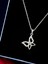 Alâ Silver Jewellery Kelebek Beyaz Taşlı Tasarım 925 Ayar Gümüş Kolye 2