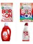 Boron Çamaşır Detrjanı Renkliler Toz 4 kg+ Beyazlar Toz4 kg+ Renkliler sıvı 169 Lt+Jel Bulaşık Makinesi Temizlik Ürünü 820 ml 1