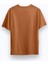 100% Pamuk Suprem Oversize Baskısız Bisiklet Yaka Kahverengi T-Shirt 2