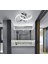Modern Plafonyer Salon Mutfak Oturma Odası LED Avize Boomerang LED Avize Krom Ledli Avize 2
