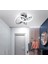 Modern Plafonyer Salon Mutfak Oturma Odası LED Avize Boomerang LED Avize Krom Ledli Avize 3