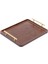 Parti Öğle Ği Isı Için Kulplu Ahşap Tepsisi Dekoratif Tepsi 40X30CM (Yurt Dışından) 1
