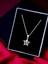 Alâ Silver Jewellery Yıldız Sol Anahtarı Detaylı Beyaz Taşlı 925 Ayar Gümüş Kolye 1