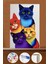 Sayılarla Boyama Seti Çerçeveli Kasnaklı Dört Renkli Kediler 50X65 cm 1