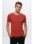 Twn Slim Fit Kiremit Rayon Triko T-Shirt 2EF069421003M 3