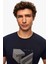 Slim Fit Lacivert Baskılı T-Shirt 2EC1454760050 2