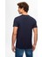 Slim Fit Lacivert Baskılı T-Shirt 2EC1454760050 4