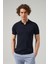 Slim Fit Lacivert Düz Örgü T-Shirt 2HF069421001M 1