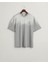 Erkek Gri Relaxed Fit Bisiklet Yaka Logolu T-Shirt 2033014.93 4