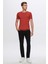 Slim Fit Kiremit Rayon Triko T-Shirt 2EF069421003M 5