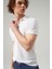 Slim Fit Beyaz Düz Örgü T-Shirt 2HF069421001M 2