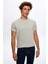 Regular Fit Gri Düz T-Shirt 1