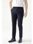 Slim Fit Lacivert Düz Kumaş Pantolon 2HE03ER01320M 1