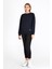 Kadın Lacivert Basic Bisiklet Yaka Regular Fit Rahat Sweatshirt 5