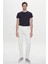 Slim Fit Ekru Gabardin Denim Pantolon 2HCC3T404003M 1