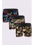 3'lü Erkek Desenli Boxer Paketleri %95 Pamuk Premium Collection - Çok Renkli 1