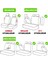 Skoda Roomster 2006 - 2015 Oto Koltuk Kılıfı * Yaprak Model / Gri-Siyah K 5