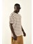 Kahve Çizgili Oversize T-Shirt 2