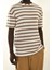Kahve Çizgili Oversize T-Shirt 4