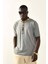 Gri Yaka Detaylı T-Shirt 2