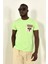 Yeşil Örgülü Cep Detay Bisiklet Yaka T-Shirt 1