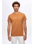 D'S Damat Regular Fit Camel Baskılı %100 Pamuk T-Shirt 2HC1454030180 1