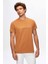 D'S Damat Regular Fit Camel Baskılı %100 Pamuk T-Shirt 2HC1454030180 3