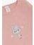 Kız Bebek Çıtçıtlı Zıbın Body Havalı Tavşancık Baskılı 9 Ay-3 Yaş, Pembe Melanj 3