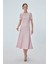 Kadın Kloş Midi Etek 0098 Pembe 1