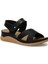 164400.Z4FX Siyah Kadın Comfort Sandalet 2