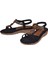 Masaj Tabanlı Comfort Kadın Sandalet GJ-1202 Siyah 4